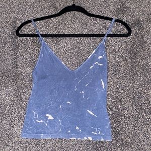 Brandy Melville Acid wash like Tank midi crop top.